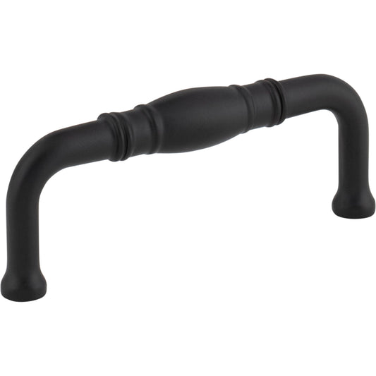 JEFFREY ALEXANDER Z290-3-MB Durham 3" Center-to-Center Bar Pull - Matte Black