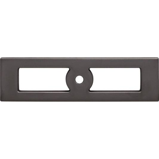 TOP KNOBS TK922AG Hollin 4 9/32" Length Rectangle Knob - Ash Gray