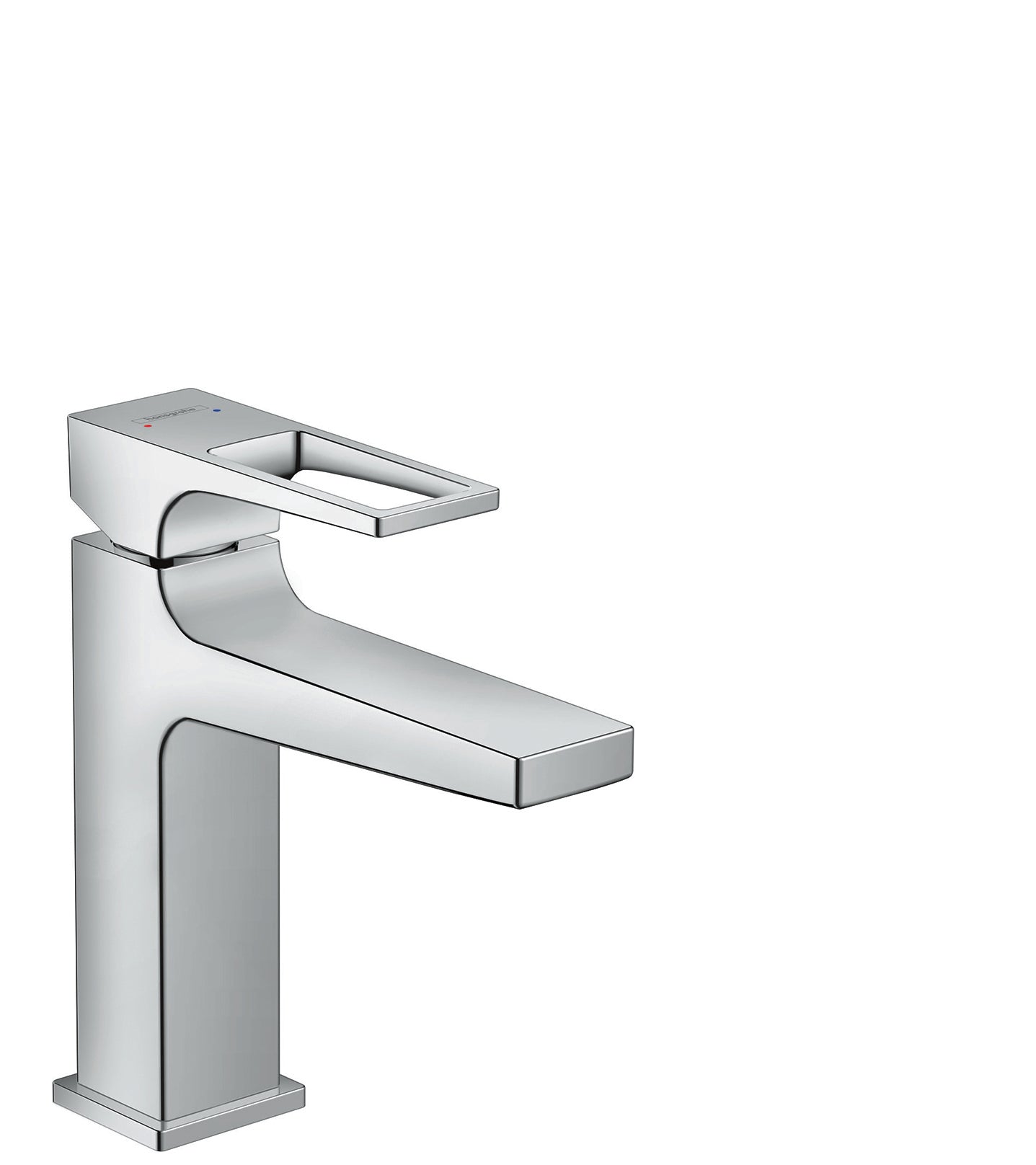 HANSGROHE 74524001 Metropol Single-Hole Faucet 110 with Loop Handle and Pop-Up Drain, 0.5 GPM - Chrome