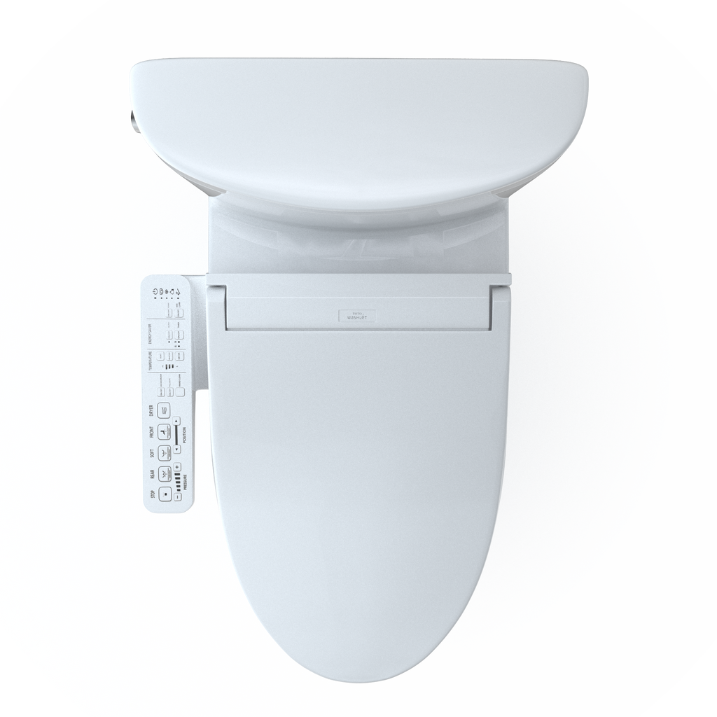 TOTO MW4483074CEMFGN#01 Washlet+ Aquia Iv Arc Two-Piece Elongated Dual Flush 1.28 And 0.9 Gpf Toilet With C2 Bidet Seat - Cotton White