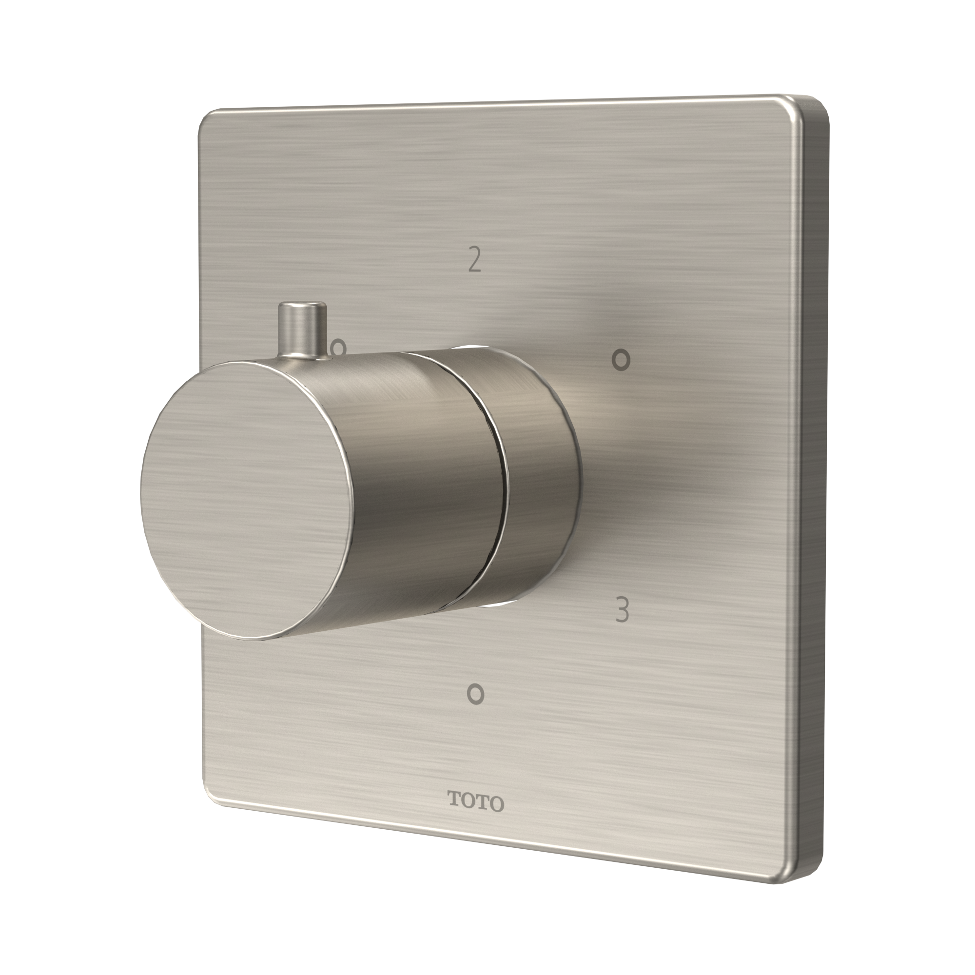 TOTO TBV02102U#BN Square Three-Way Diverter Shower Trim With Off - Brushed Nickel