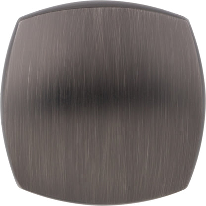 JEFFREY ALEXANDER 278L-BNBDL Audrey 1-3/8" Diameter Square Knob - Brushed Pewter