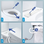 TOTO SW3074#01 Washlet C2 Electronic Bidet Toilet Seat With Premist And Ewater+ Wand Cleaning - Cotton White