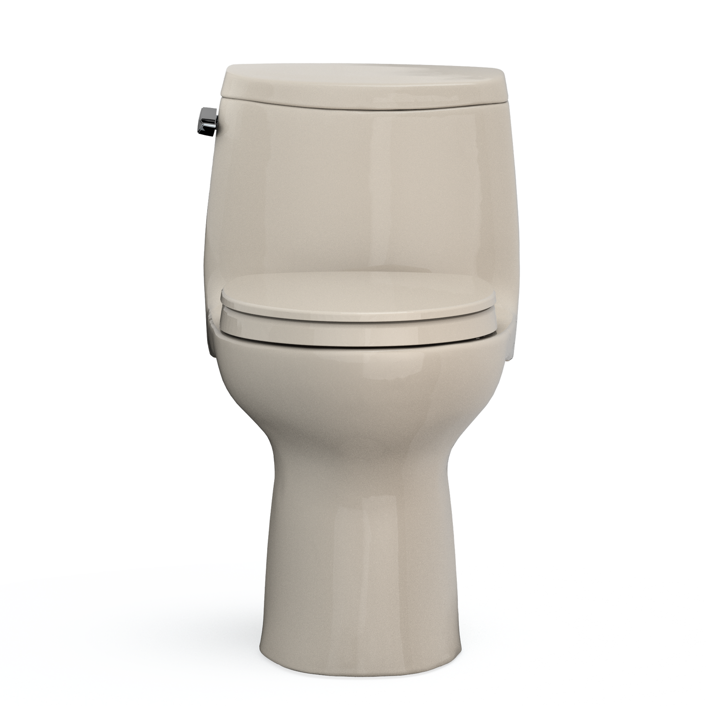 TOTO MS604124CEFG#03 UltraMax II One-Piece Elongated 1.28 GPF Universal Height Toilet with CEFIONTECT and SS124 SoftClose Seat , Bone