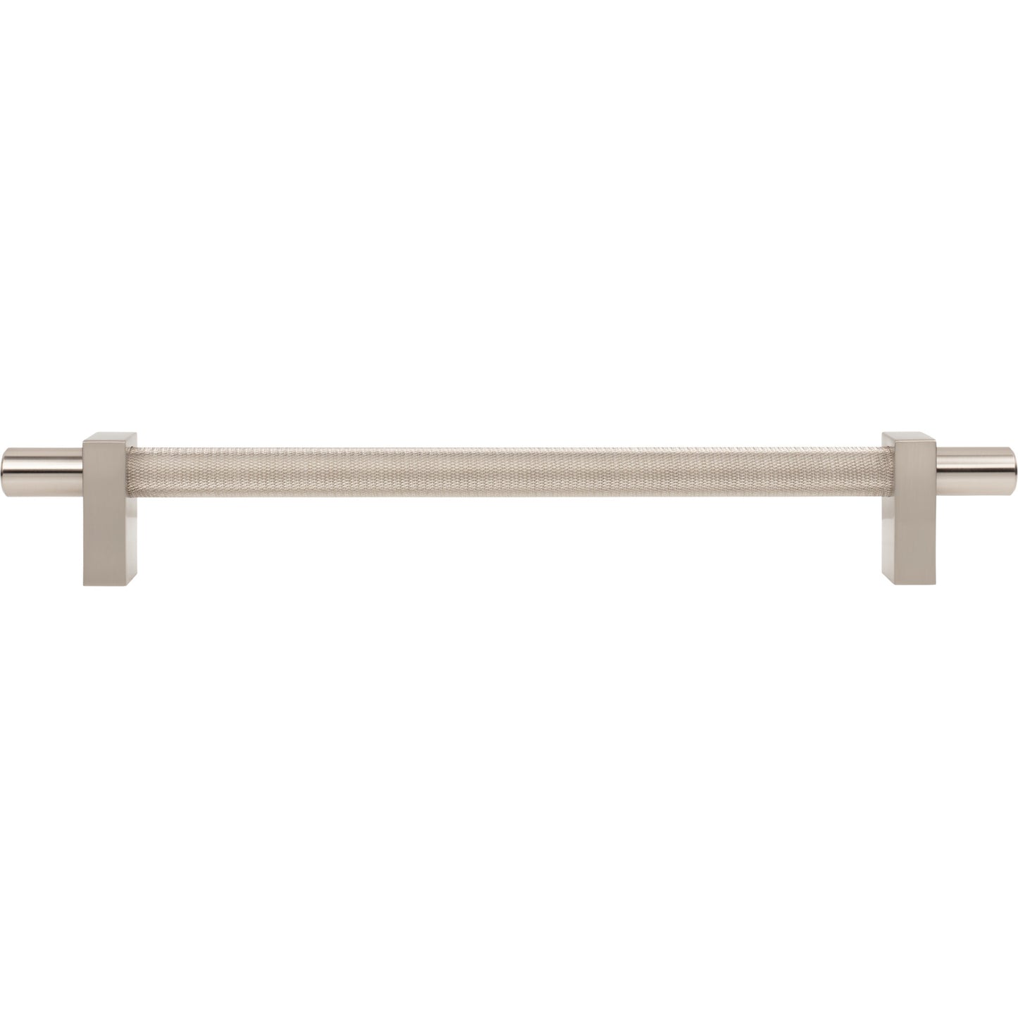 JEFFREY ALEXANDER 598-18SN Larkin Knurled Center 18" Center-to-Center Appliance Pull - Satin Nickel