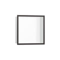 HANSGROHE 56099340 XtraStoris Individual Wall Niche Matte White with Design Frame 12"x 12"x 4" - Brushed Black Chrome