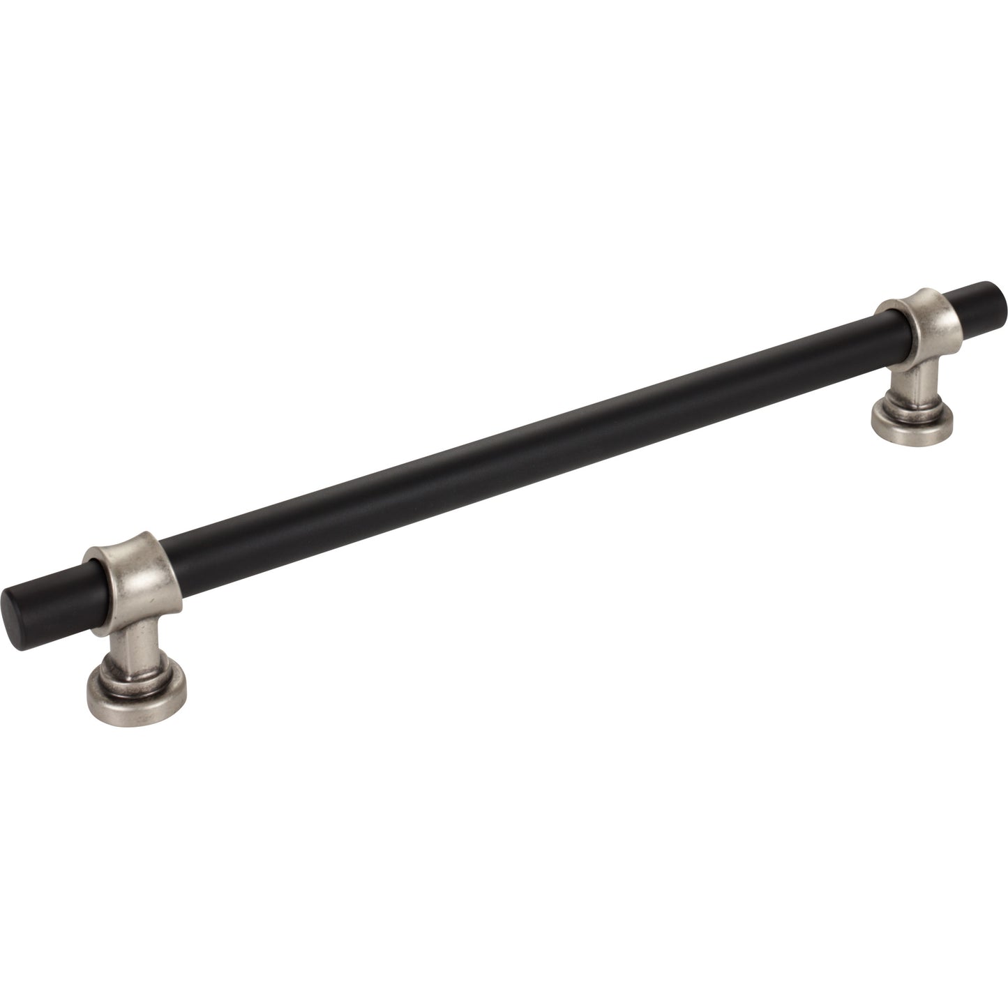 TOP KNOBS M2790 Bit 18" Center to Center Bar Pull - Flat Black and Pewter Antique