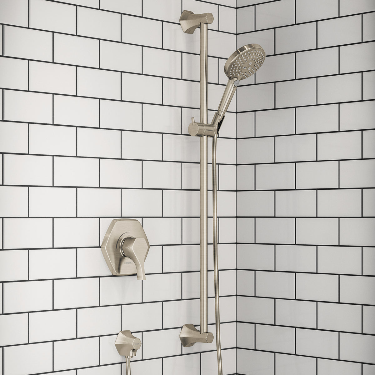 HANSGROHE 04832820 Locarno Wallbar, 36" - Brushed Nickel