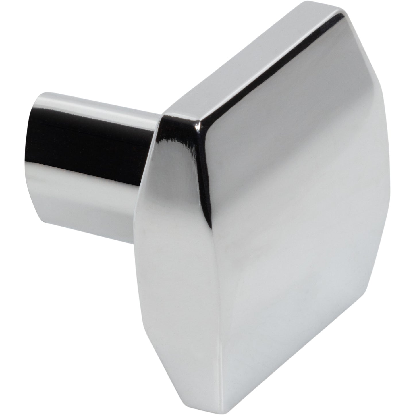 ELEMENTS 641PC William 1-1/4" Length Square Knob - Polished Chrome