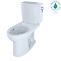 TOTO CST454CUFRG#01 Drake Ii 1G Two-Piece Elongated 1.0 Gpf Universal Height Toilet With Cefiontect And Right-Hand Trip Lever - Cotton White