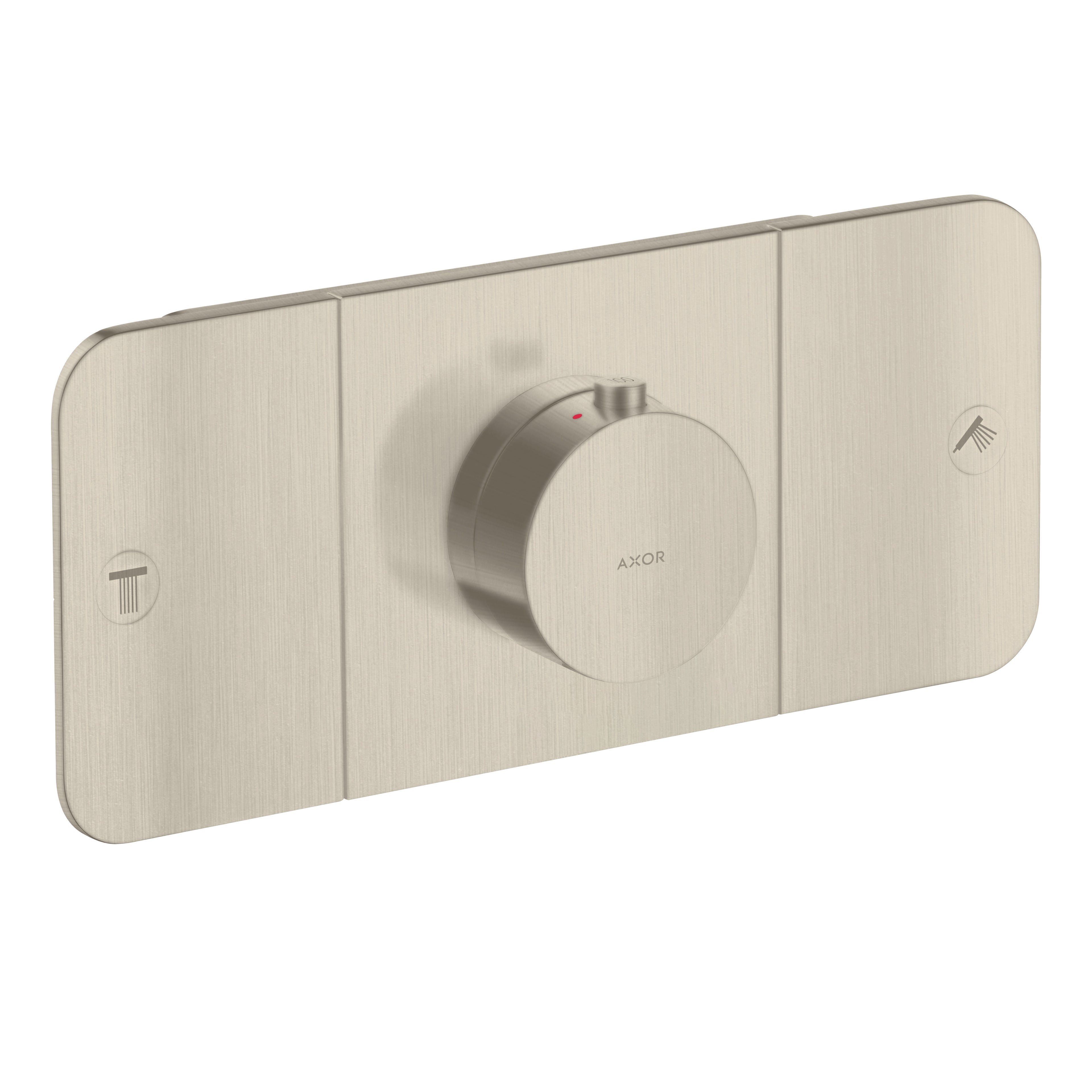 AXOR 45712821 ONE Thermostatic Module Trim for 2 Functions - Brushed Nickel