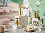 MOEN TVS6985BG Flara Two-Handle High Arc Bathroom Faucet - Brushed Gold