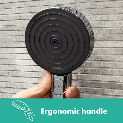 HANSGROHE 04917670 Matte Black Pulsify S Modern Handshower Set 2.5 GPM