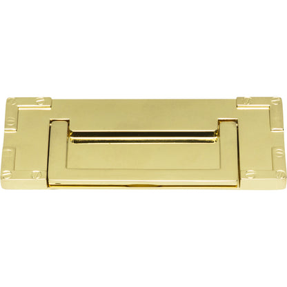 ATLAS 380-PB Campaign 3" Center to Center Drop Handle - Polished Brass