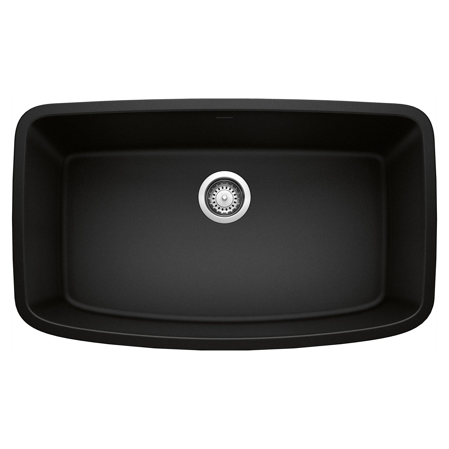 BLANCO 442942 Valea Valea SILGRANIT 32" Super Single Undermount Kitchen Sink - Coal Black in Coal Black