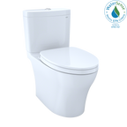 TOTO MS446124CEMFGN#01 Aquia Iv Two-Piece Elongated Dual Flush 1.28 And 0.9 Gpf Universal Height Toilet With Cefiontect - Cotton White