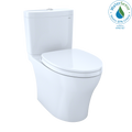 TOTO MS446124CEMGN#01 Aquia Iv Washlet+ Two-Piece Elongated Dual Flush 1.28 And 0.9 Gpf Toilet With Cefiontect - Cotton White