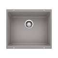 BLANCO 513429 Precis Precis SILGRANIT 21" Single Bowl Undermount Kitchen Sink - Metallic Gray in Metallic Gray