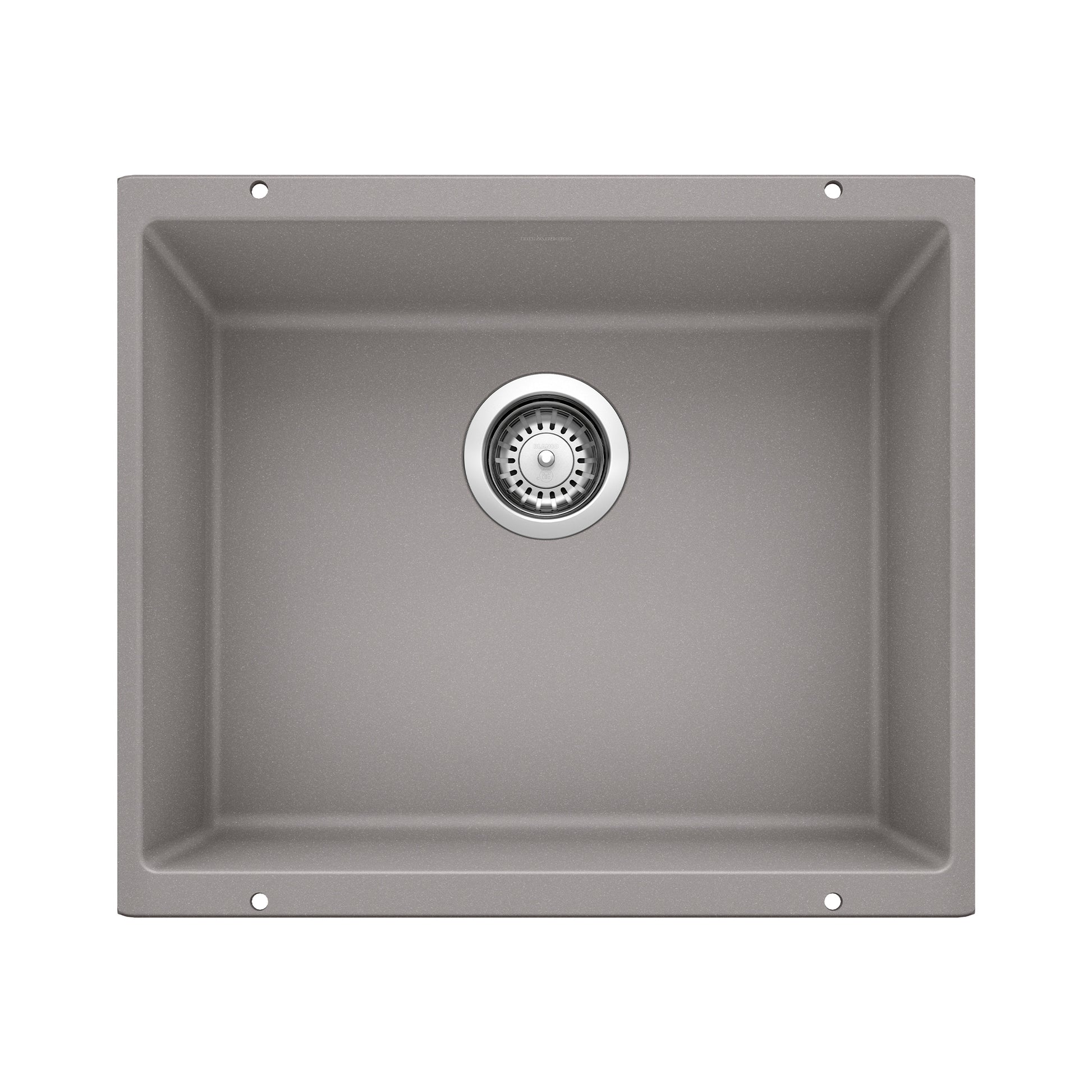 BLANCO 513429 Precis Precis SILGRANIT 21" Single Bowl Undermount Kitchen Sink - Metallic Gray in Metallic Gray