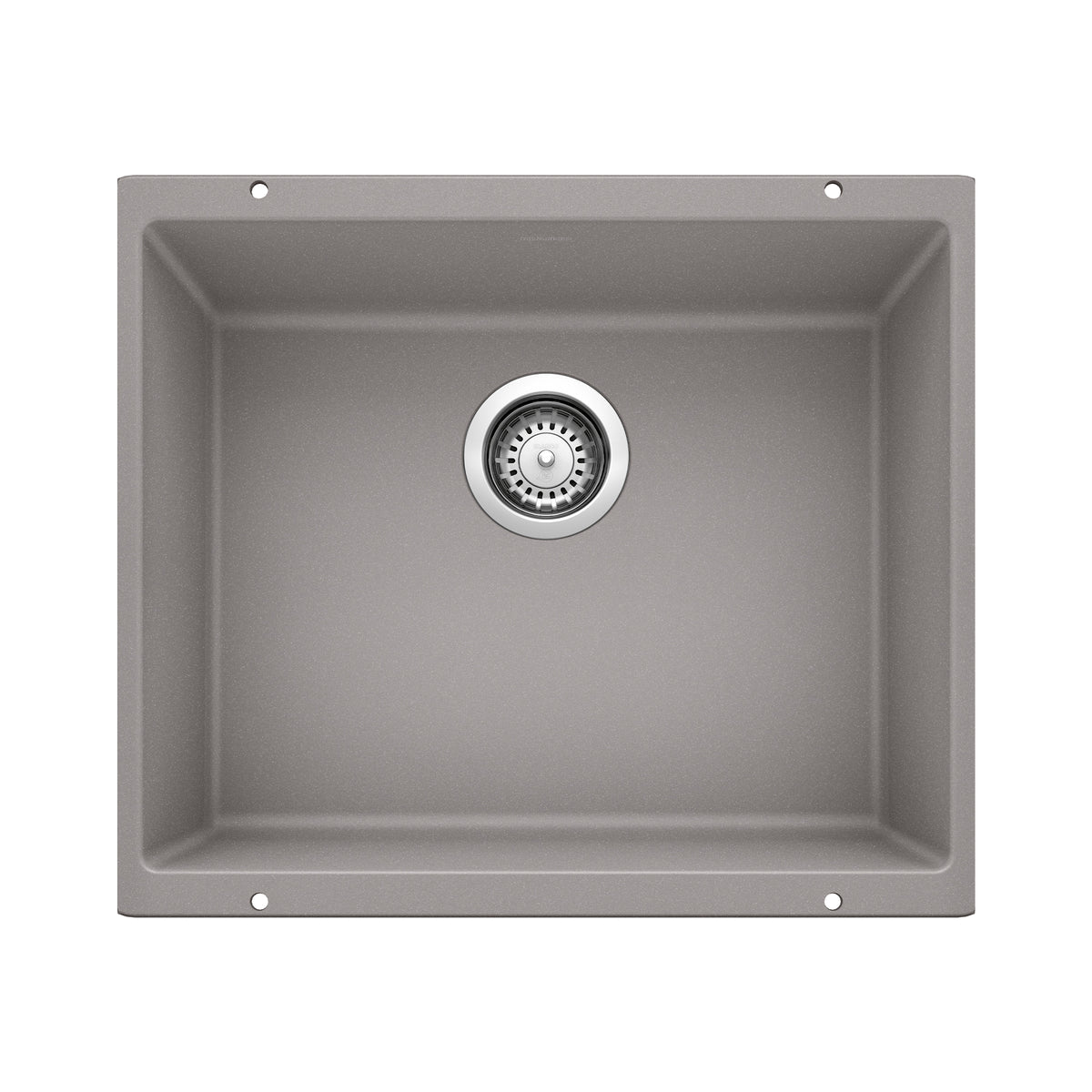 BLANCO 513429 Precis Precis SILGRANIT 21" Single Bowl Undermount Kitchen Sink - Metallic Gray in Metallic Gray