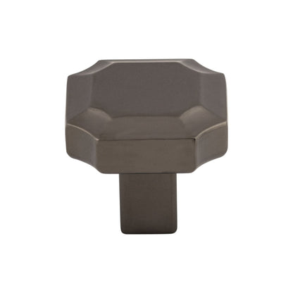 TOP KNOBS TK3020AG Davenport 1 1/4" Length Geometric Knob - Ash Gray