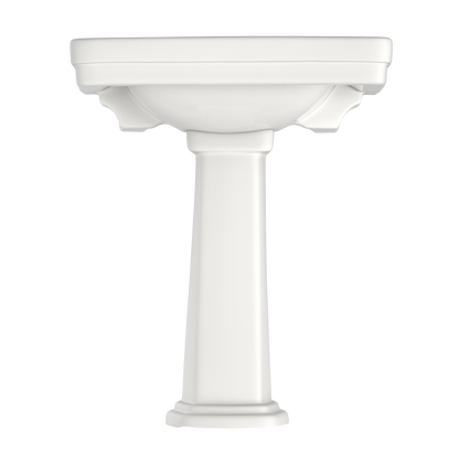 TOTO LPT530.4N#11 Promenade 27-1/2" X 22-1/4" Rectangular Pedestal Bathroom Sink For 4 Inch Center Faucets - Colonial White