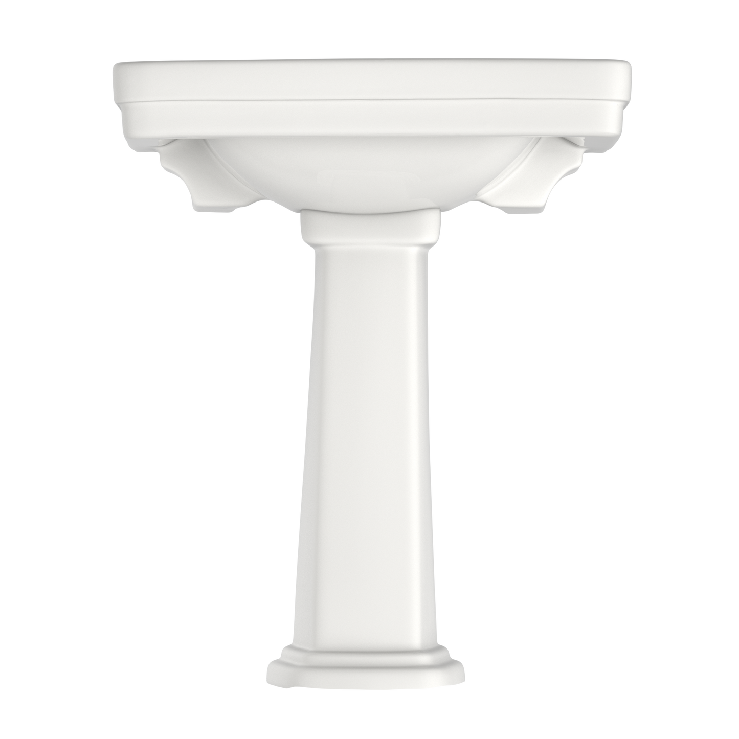 TOTO LPT530.8N#11 Promenade 27-1/2" X 22-1/4" Rectangular Pedestal Bathroom Sink For 8 Inch Center Faucets - Colonial White