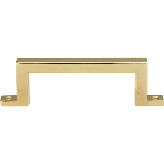 ATLAS 384-PB Campaign 3" Center to Center Bar Pull - Polished Brass