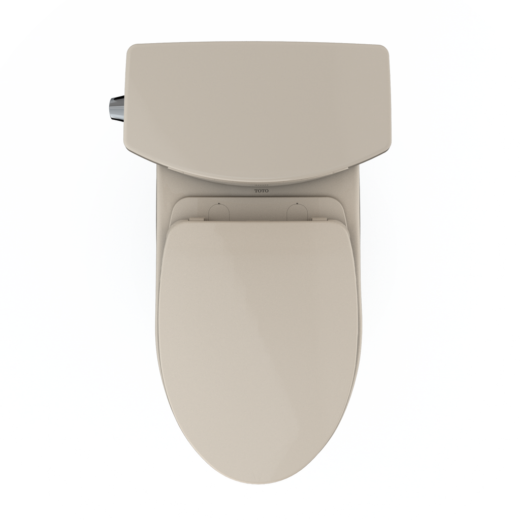 TOTO MS454124CUFG#03 Drake Ii 1G Two-Piece Elongated 1.0 Gpf Universal Height Toilet With Cefiontect And Ss124 Softclose Seat - Bone