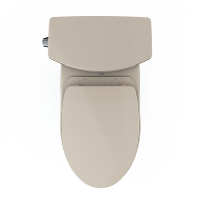 TOTO MS454124CUFG#03 Drake Ii 1G Two-Piece Elongated 1.0 Gpf Universal Height Toilet With Cefiontect And Ss124 Softclose Seat - Bone