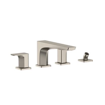 TOTO TBG07202U#BN Ge Two-Handle Deck-Mount Roman Tub Filler Trim With Handshower - Brushed Nickel