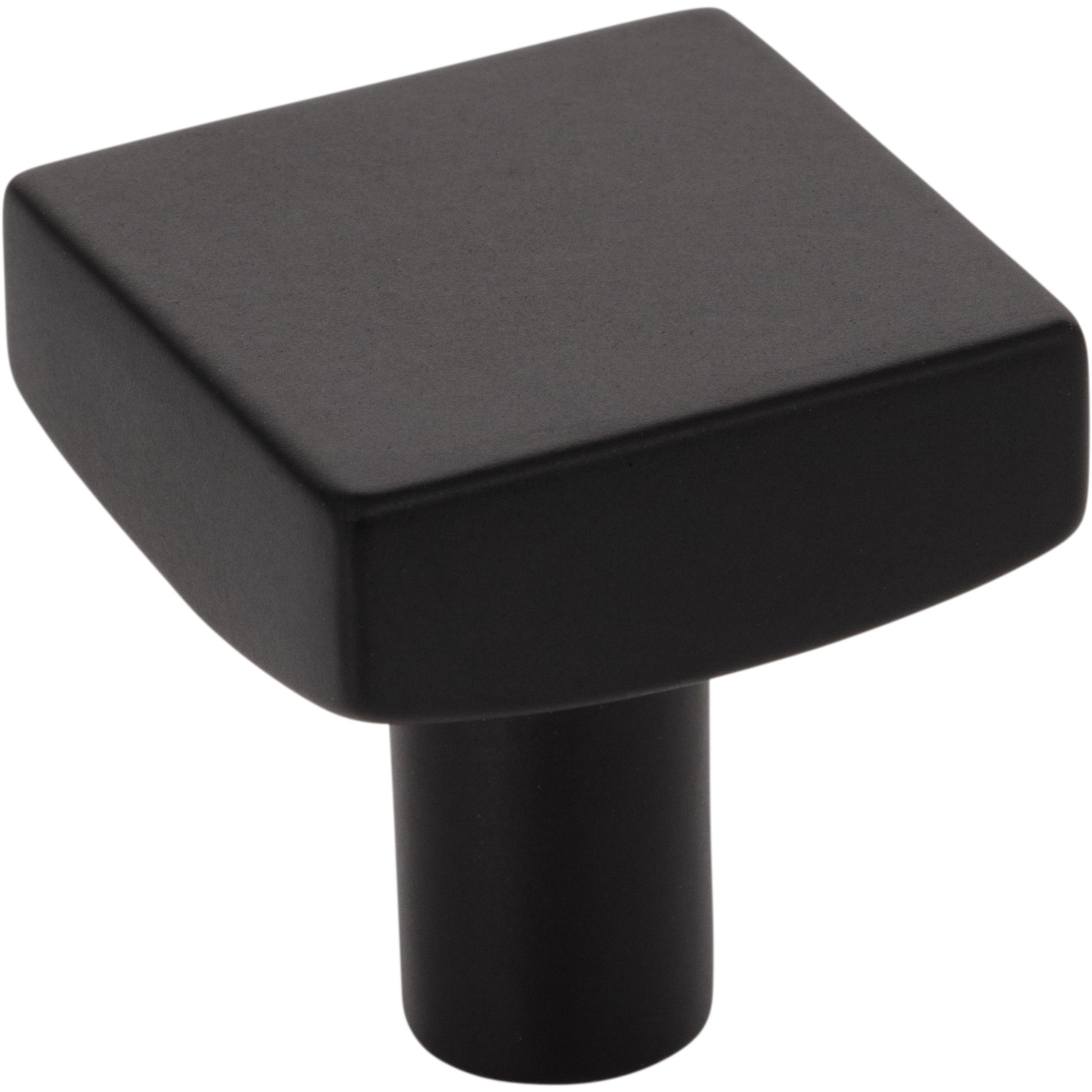 JEFFREY ALEXANDER 845MB Dominique 1-1/8" Length Square Knob - Matte Black