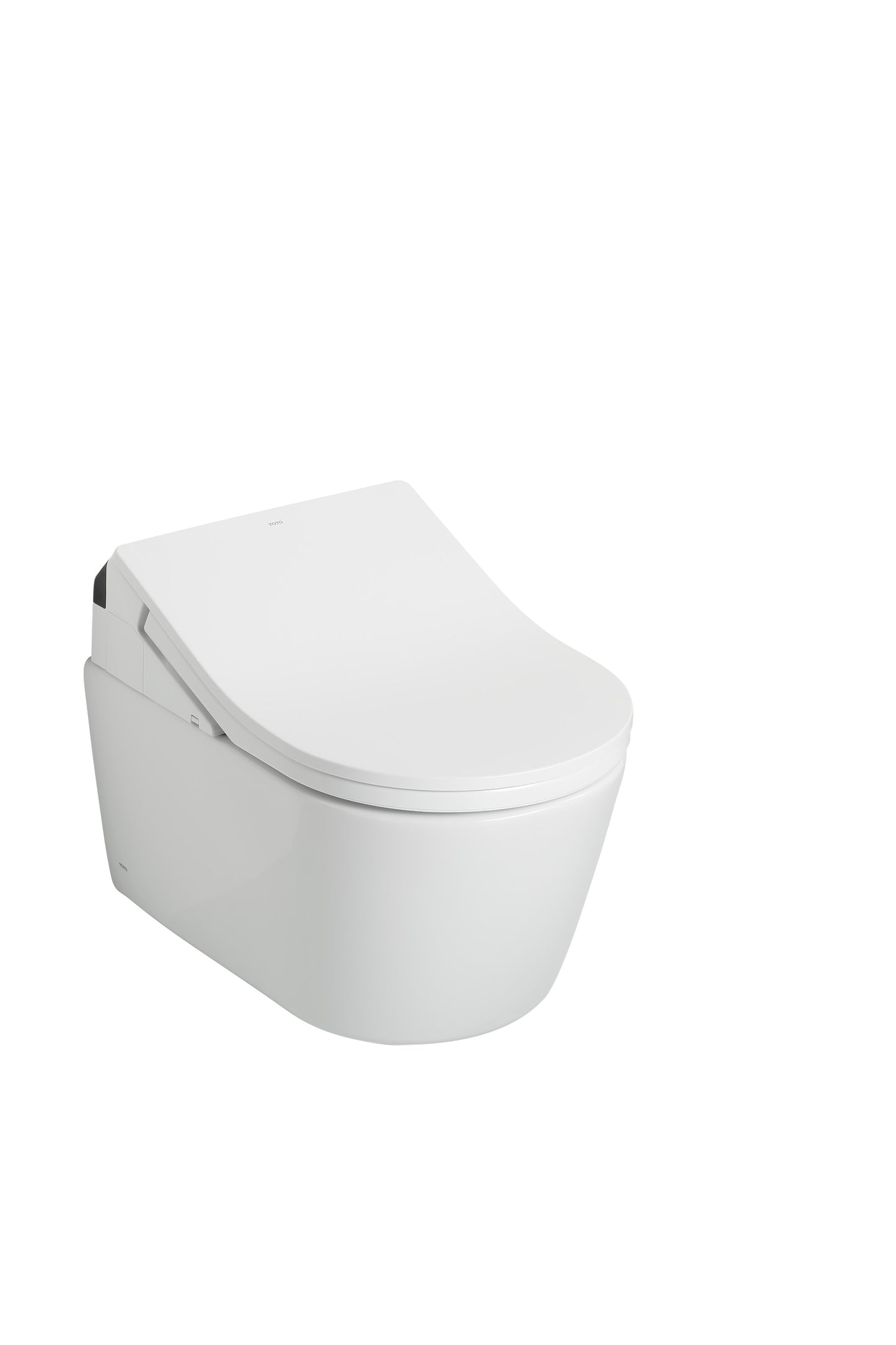 TOTO CWT4474047CMFGA#MS WASHLET+ RP Wall-Hung D-Shape Toilet with RX Bidet Seat and DuoFit In-Wall 1.28 and 0.9 GPF Auto Dual-Flush Tank System , Matte Silver