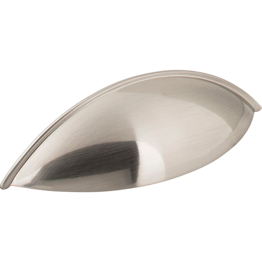 JEFFREY ALEXANDER 8236SN Bordeaux 96 mm Center-to-Center Cup/Bin Pull - Satin Nickel