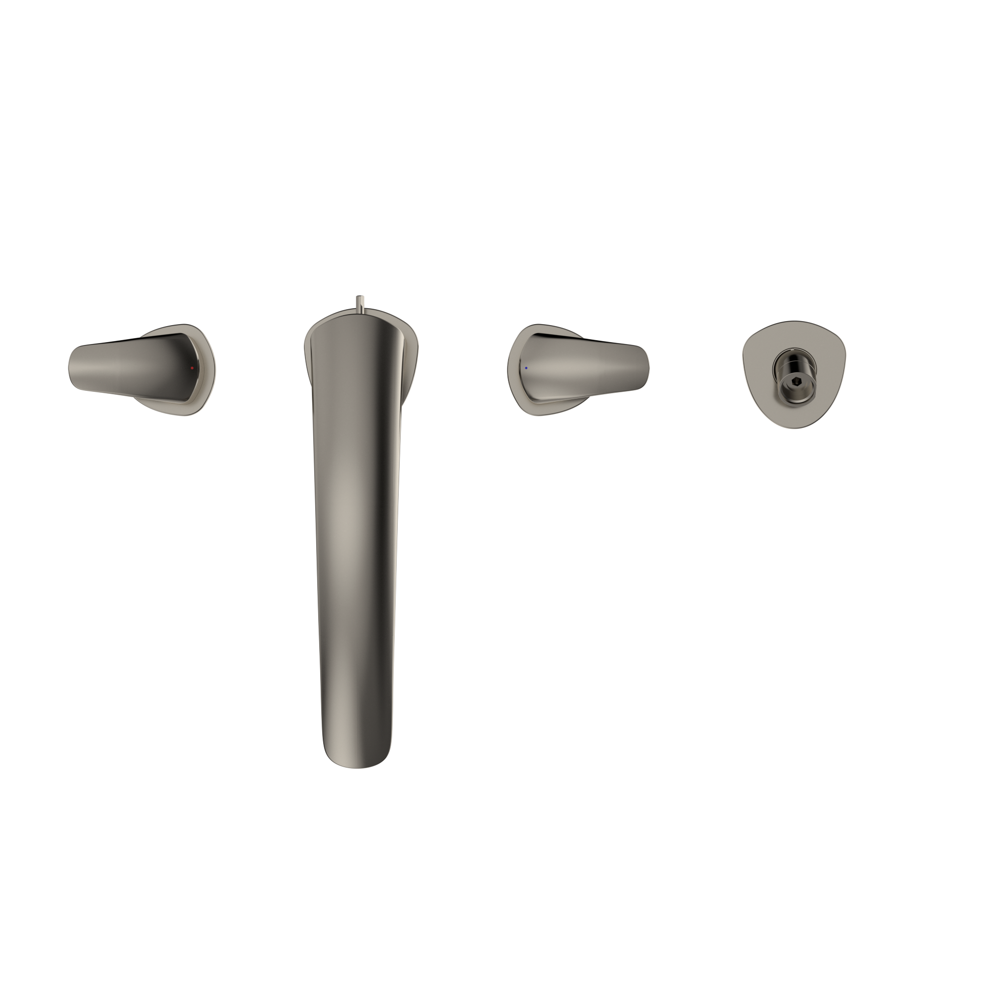 TOTO TBG09202U#PN Gm Two-Handle Deck-Mount Roman Tub Filler Trim With Handshower - Polished Nickel