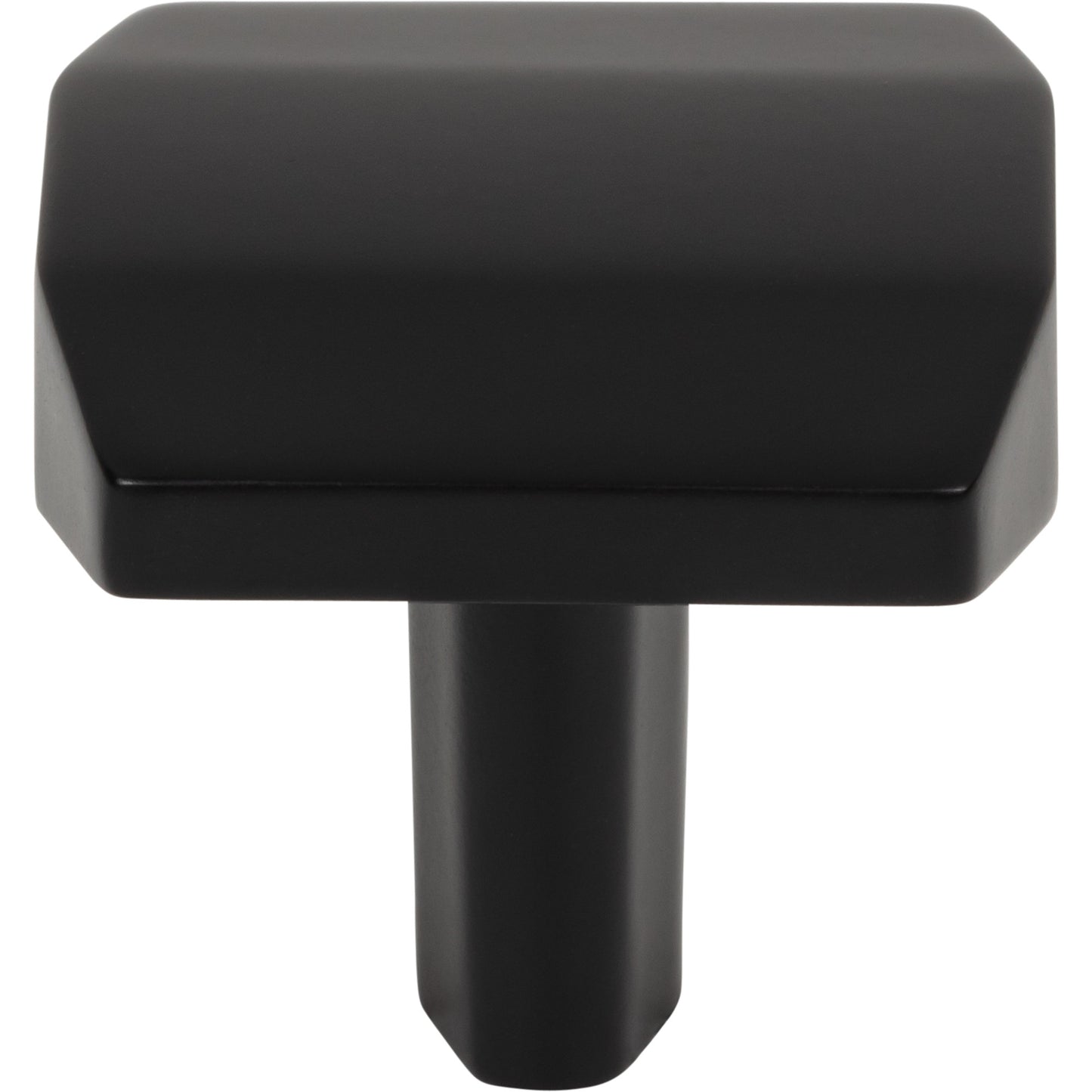 ELEMENTS 641MB William 1-1/4" Length Square Knob - Matte Black