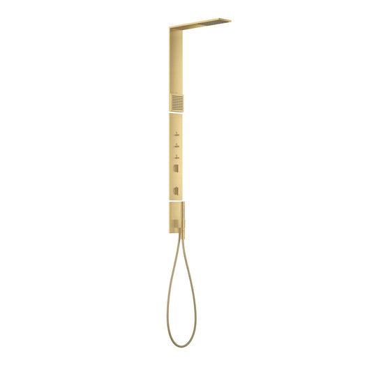 AXOR ShowerComposition Shower Column Set,1.75 GPM in Brushed Gold Optic