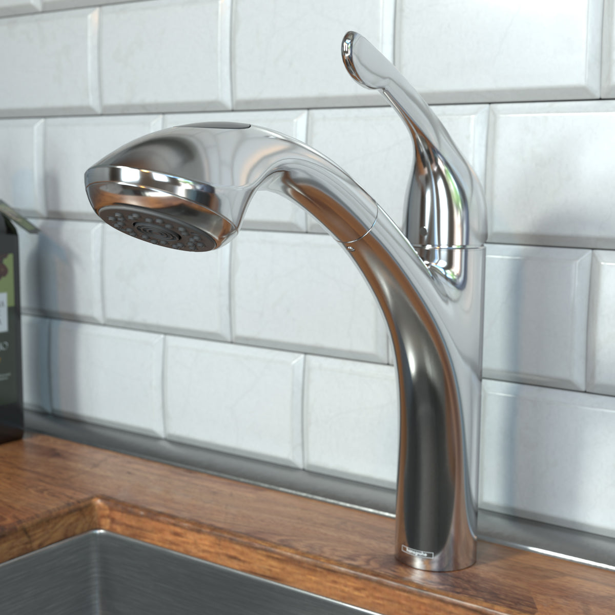 HANSGROHE 04076000 Allegro E Kitchen Faucet, 2-Spray Pull-Out, 1.75 GPM - Chrome