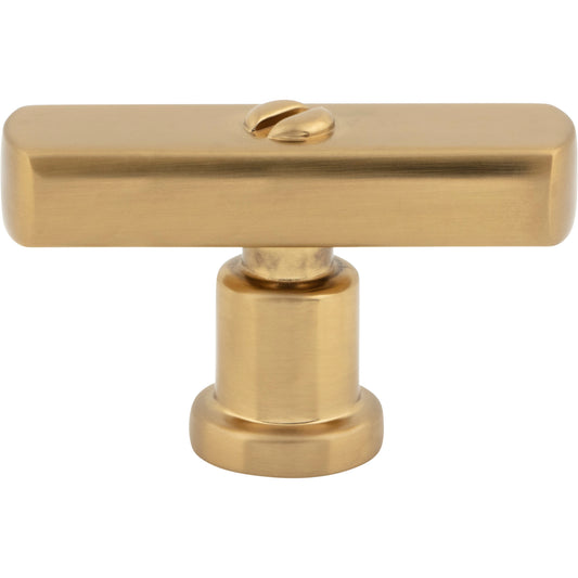 ATLAS A981-WB Everitt 2" Length Bar Knob - Warm Brass