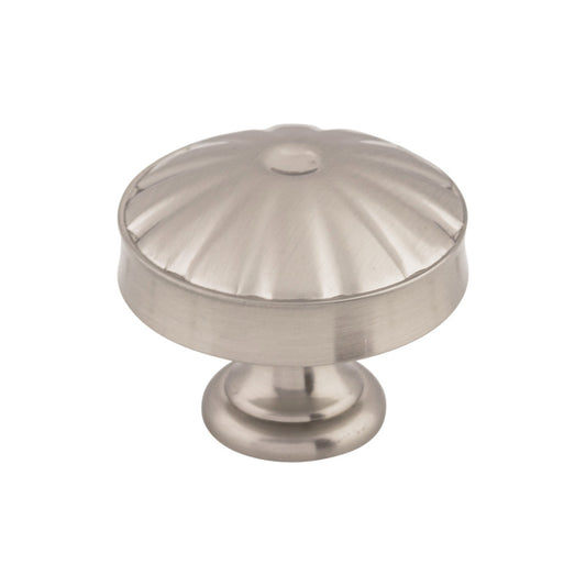 TOP KNOBS M1609 Hudson 1 1/4" Diameter Round Knob - Brushed Satin Nickel