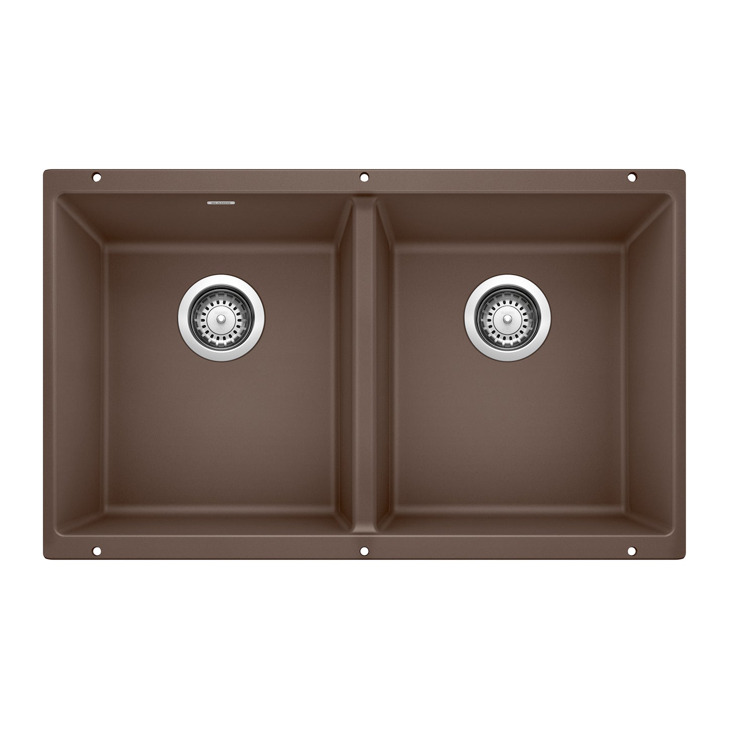 BLANCO 516323 Precis Precis SILGRANIT 29" 50/50 Double Bowl Undermount Kitchen Sink - Cafe in Cafe