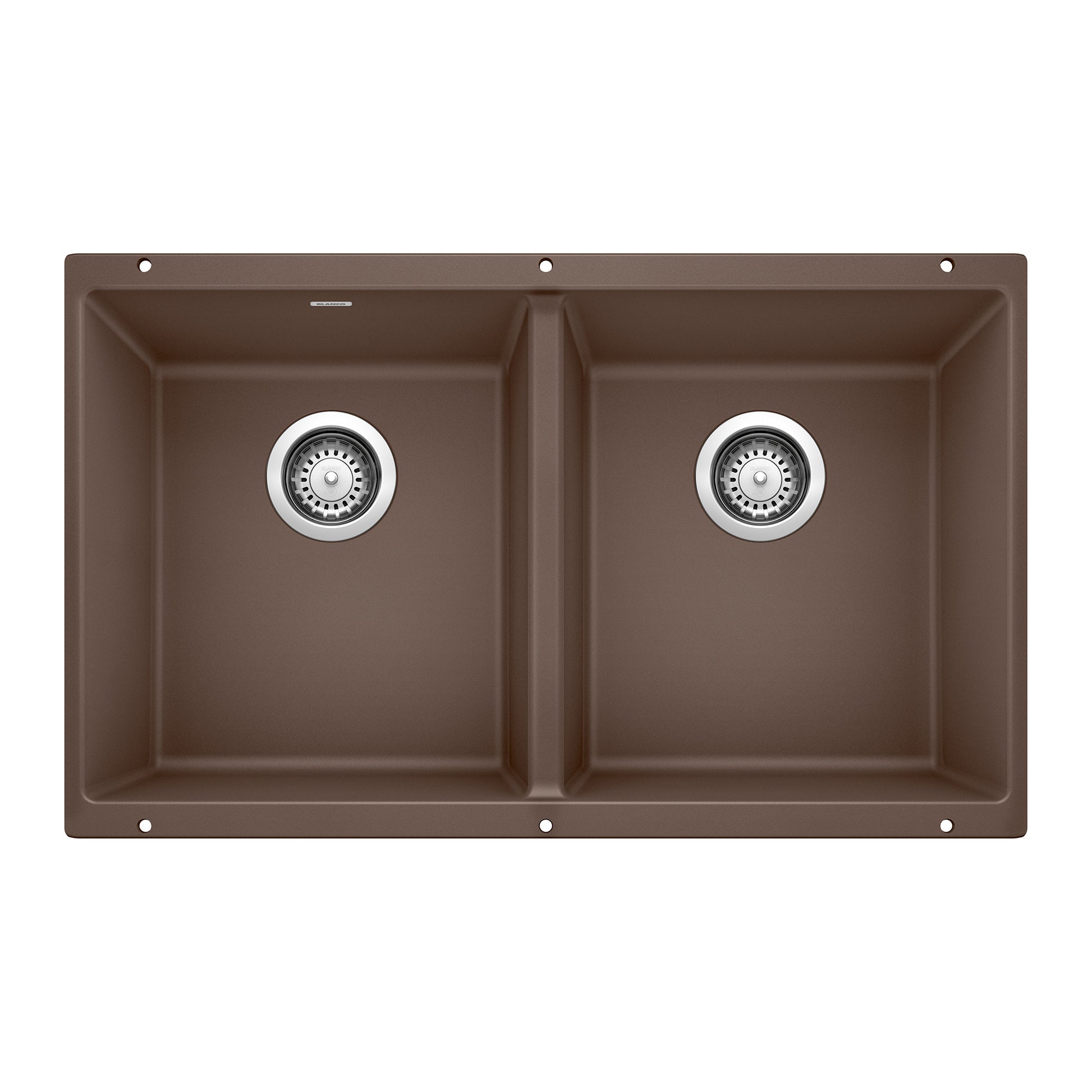 BLANCO 516323 Precis Precis SILGRANIT 29" 50/50 Double Bowl Undermount Kitchen Sink - Cafe in Cafe