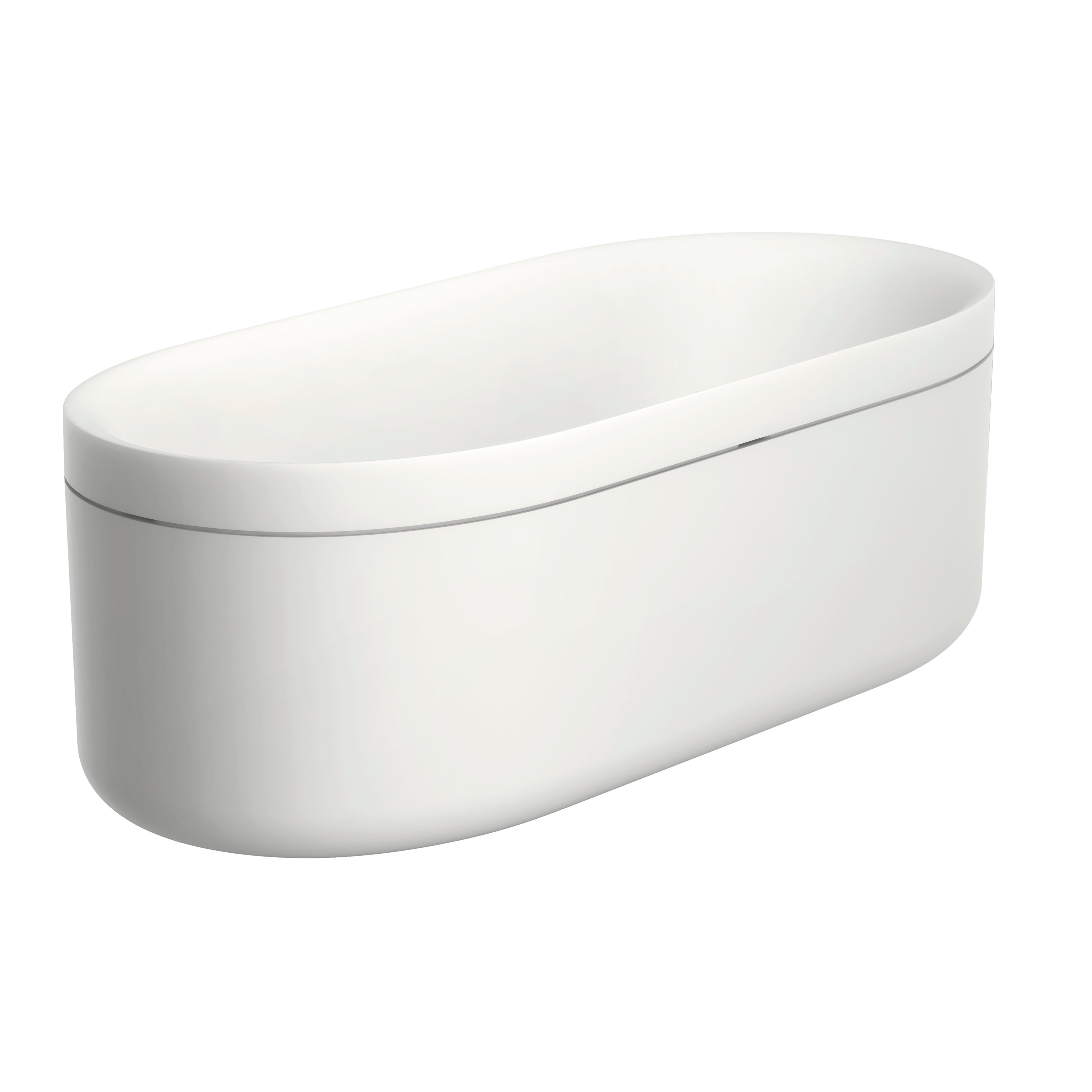 AXOR 42005000 Suite Tubs Round with Pop-Up Drain, 74 1/8" - Chrome