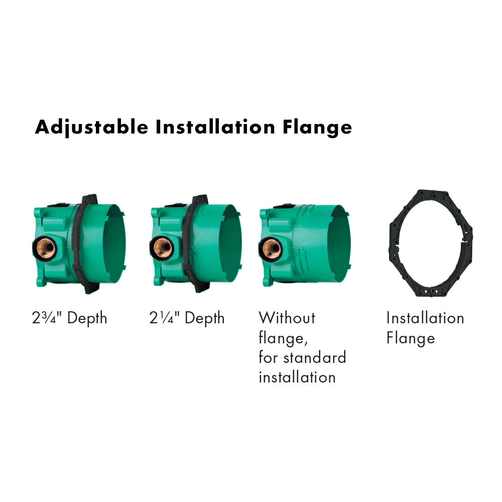 HANSGROHE 01850181  Rough, iBox Universal Plus with Service Stops, ¾"