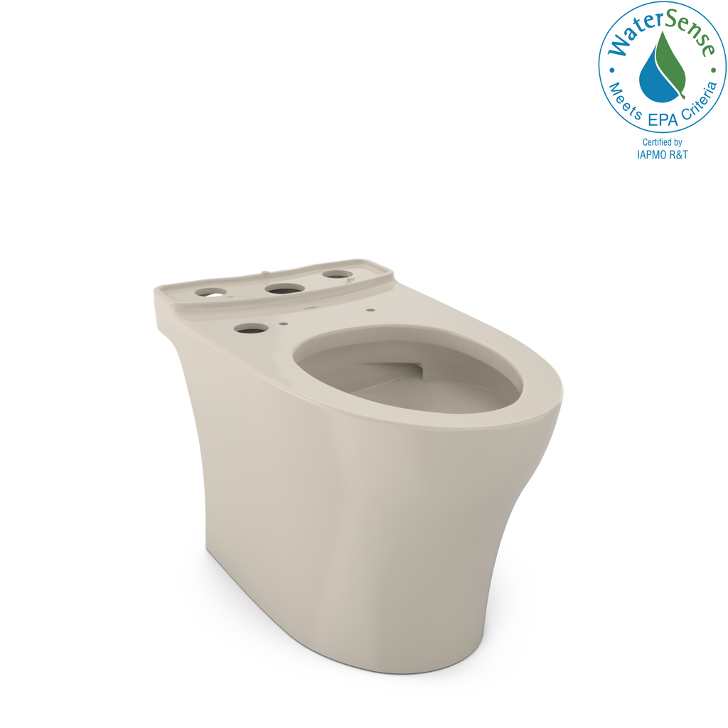 TOTO CT446CEFGNT40#03 Aquia Iv Elongated Universal Height Skirted Toilet Bowl With Cefiontect - Bone