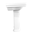 TOTO LPT532.4N#01 Promenade 24" X 19-1/4" Rectangular Pedestal Bathroom Sink For 4 Inch Center Faucets - Cotton White