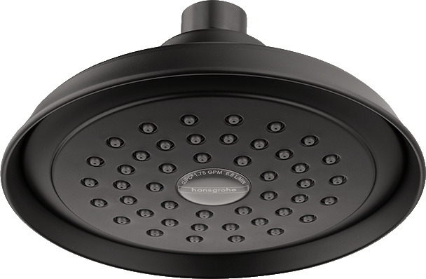 HANSGROHE 04933670 Joleena Showerhead 150 1-Jet, 2.5 GPM - Matte Black