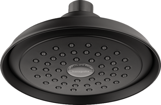 HANSGROHE 04933670 Joleena Showerhead 150 1-Jet, 2.5 GPM - Matte Black