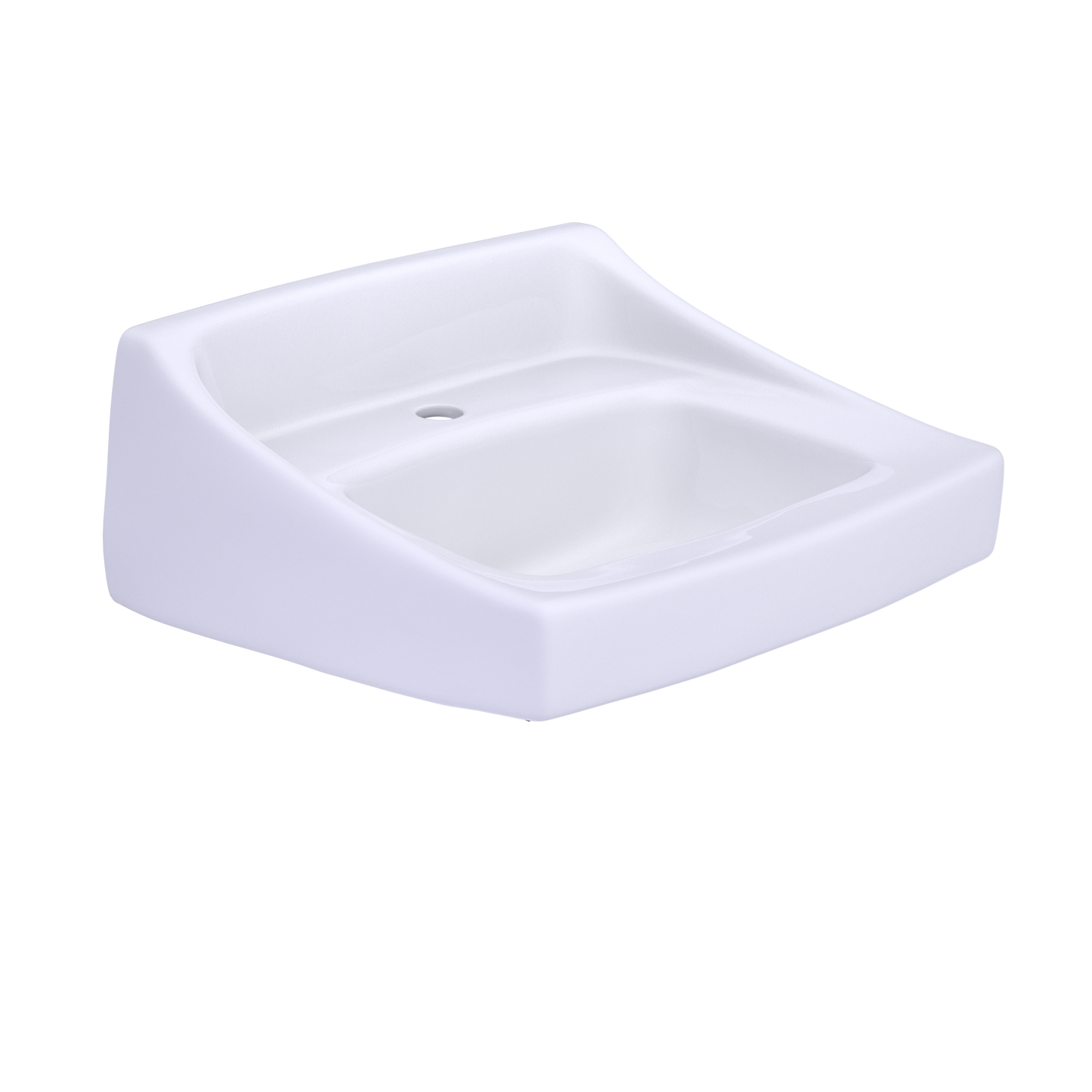 TOTO LT307#01 Commercial Wall-Mount Bathroom Sink For Single Hole Faucets -