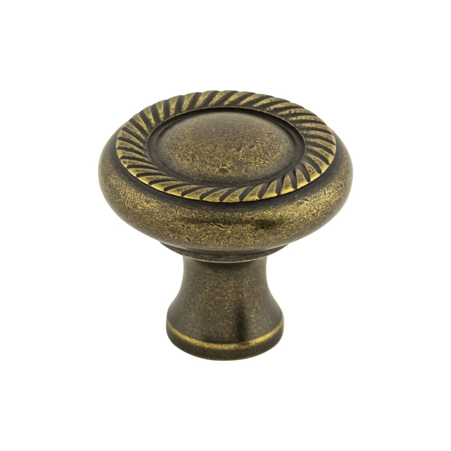 TOP KNOBS M330 Swirl Cut 1 1/4" Diameter Round Knob - German Bronze